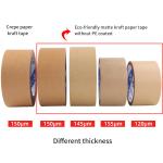 Hot Melt Adhesive Custom Printed Kraft Paper Tape For Waterproof Packaging