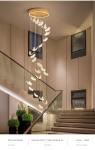 Pendant Chandelier For Ladder Revolving Staircase Butterfly Lighting（WH-NC-83)