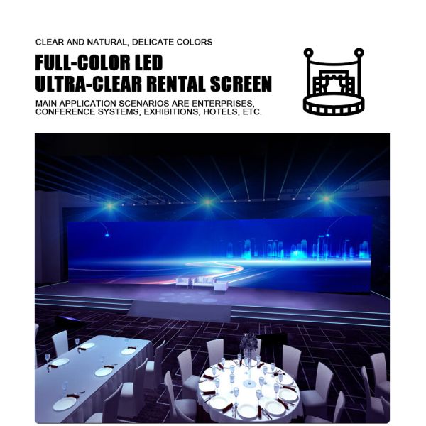 32x20ft Indoor P3.91 LED Video Display Wall 500x1000 LED Screen Panel for Event