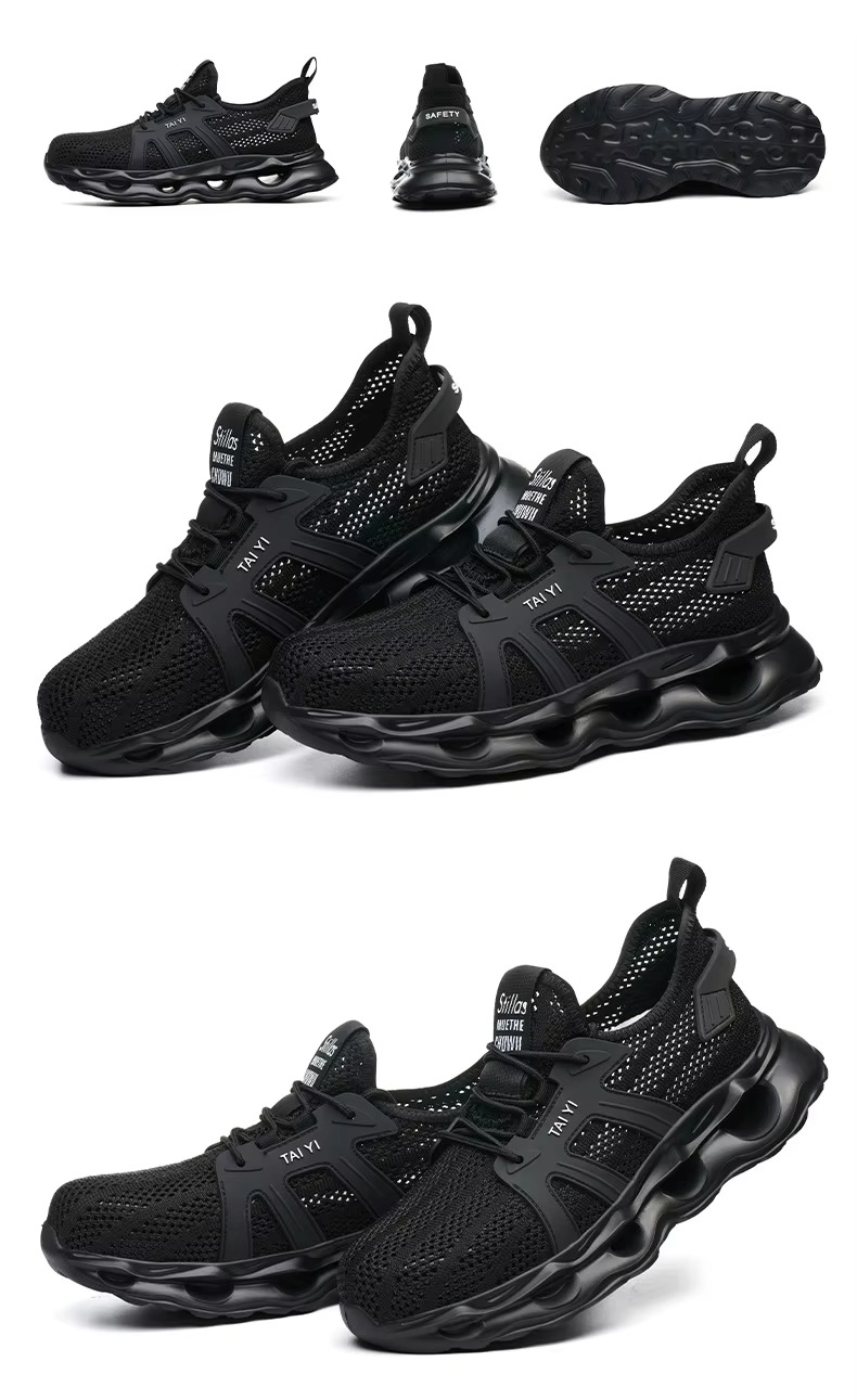 Plastic Toe Anti-Smashing Men's Electrical Safety Shoes With EVA Sole And Kevlar Anti-Stab 6kv Insulated