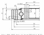 Slewing bearings Single-row 4 Point Contact Ball Slewing Ring Bearing 011.40.900