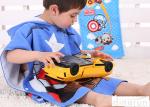 Plain Style Poncho Swimming Towels , Childrens Hooded Beach Towels Various Size