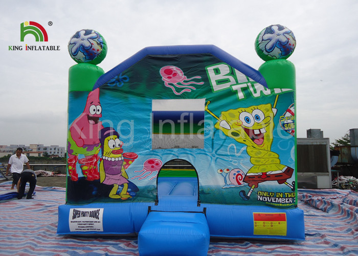 Inflatable airplane jumping castle 0.45-0.55mm PVC tarpaulin , unti-riptured