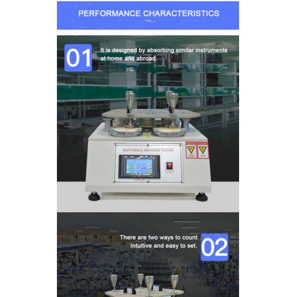 High Accuracy Martindale Abrasion Tester with 8 Testing Heads for International Standards Compliance