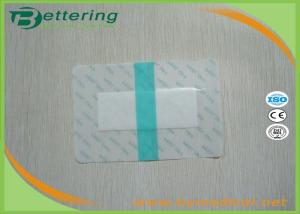 Wholesale Medical Sterile permeamble transparent waterproof PU film IV wound dressing with absorbent pad economic non frame type from china suppliers