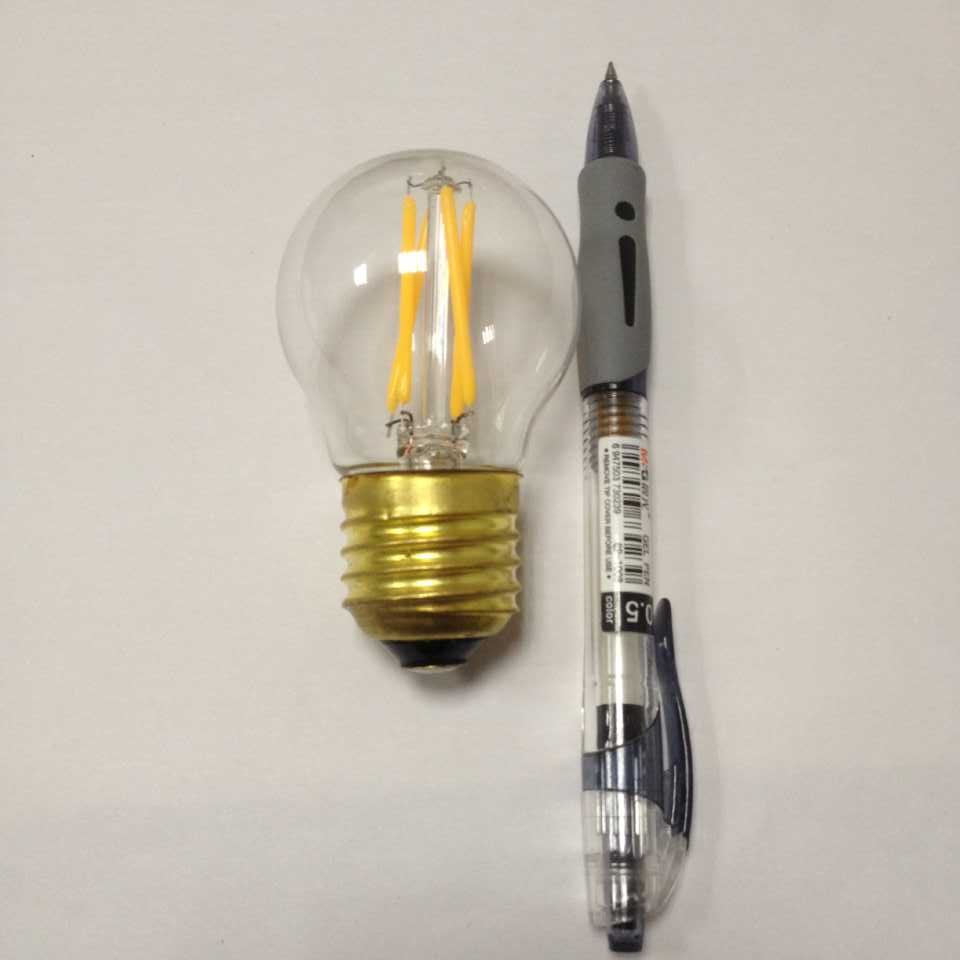 ETL ul cUL listed warm glow G16 LED globe bulbs Filament led COB E26 brass base