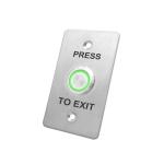 22mm Led Push Button Switch With European Size Faceplate 12V DC - 24V DC Power