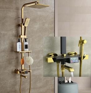 Wholesale CE Brass Thermostatic Intelligent Electricity Shower Faucet from china suppliers