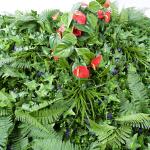 Plastic Boxwood Hedge Artificial Plant Wall Panel For Indoor Decoration