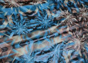 Wholesale 0.1 Mm Fake Leather Fabric Brown Diamond Printed For Clothing Fabric from china suppliers