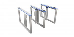 China Access Control Swing Barrier Turnstile Entry Systems IP44 IC ID Fast Passing on sale