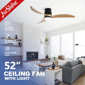 Wholesale Silent Wooden Blades Ceiling Fan With Remote Control 6 Speed High Airflow from china suppliers