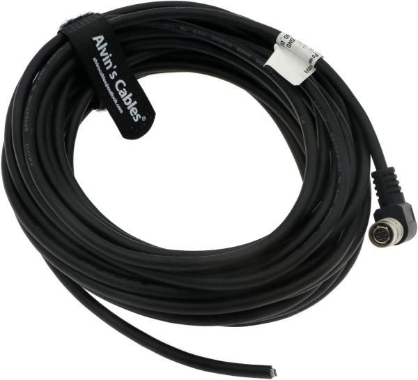 Alvin's Cables Hirose 6 Pin Female Right Angle Twisted Power IO Trigger Cable