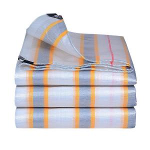 Wholesale Waterproof Heavy Duty Yellow Striped Tarpaulin Perfect for Outdoor Umbrella Protection from china suppliers