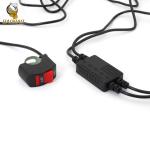 White Yellow Flash Universal LED Lights With Switch For Motorcycle