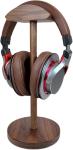 Wooden Headset Holder. Storage and Gaming Stand. Anti-Slip with Solid Base.