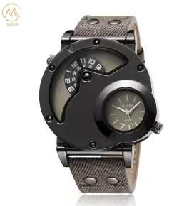 Wholesale Durable Denim Quartz Wrist Watch Custom Logo With Secure Hook Buckle from china suppliers