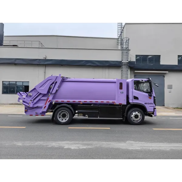 Pure Electric New Energy Vehicle with a Capacity of 8 Cubic Meters and a Rear Mounted Bucket Type Compressed Garbage Truck