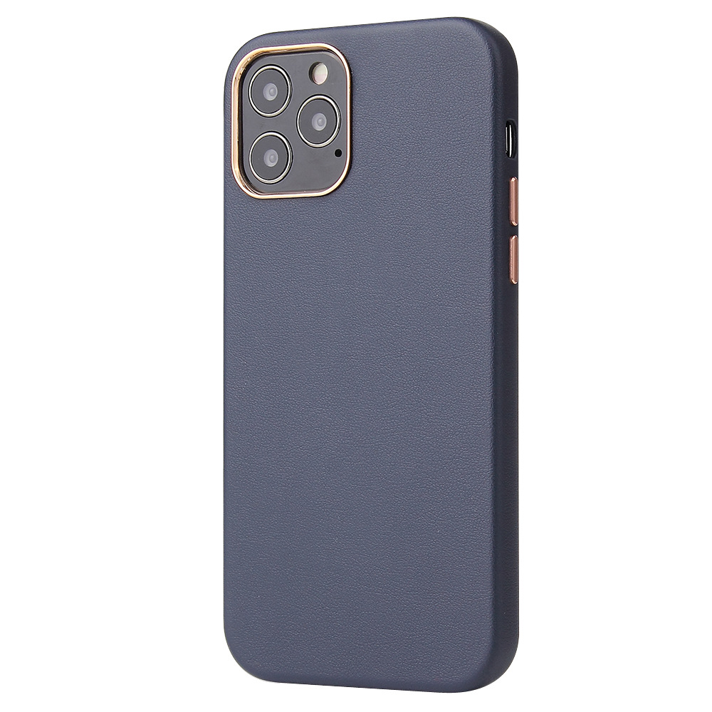 Sports Design Style Leather Case for iPhone 13 Pro Max Customized Logo Gold Ring