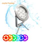 2024 Newest 12x4W RGBW 3in1 48W DMX Control Stainless Steel IP68 12V Submersible