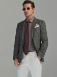 1000 Cotton Thicken Mens Formal Suits One Button Slim Fit Sport Coat Woolen