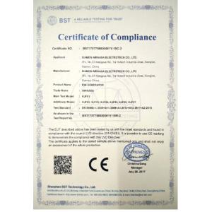 Xiamen Airnasa Electronics Co., Ltd. Certifications