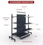 Factory Hot Selling Design Supermarket Gondola Metal Display Rack Supermarket