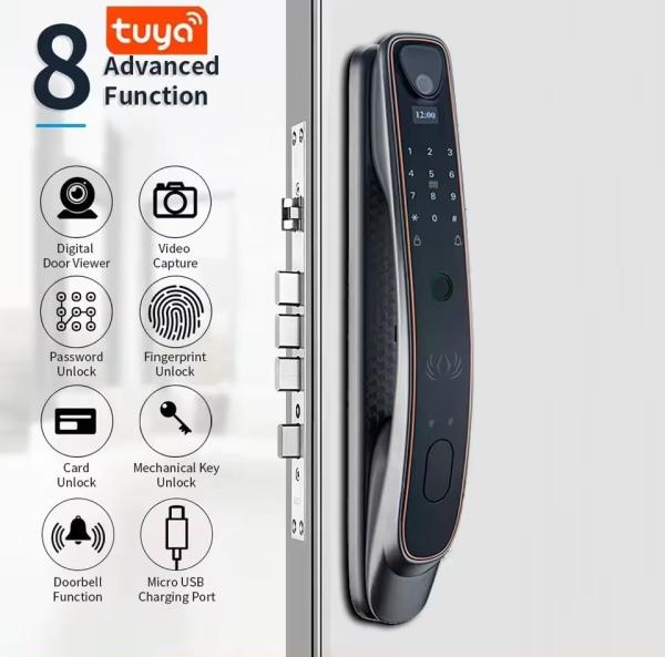 Tuya facial recognition intelligent door lock WiFi/zigbee fingerprint/finger