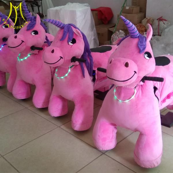 Hansel amusement park electric walking plush riding motorized animals for sale