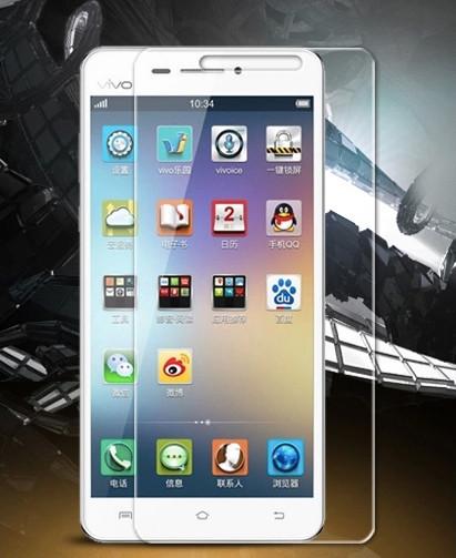 Anti-UV for Cell Phone VIVO X3 Clear Full Size Tempered Glass Screen Protector