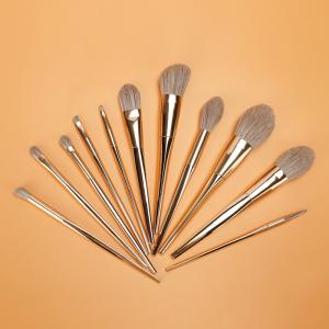 Wholesale Gold Plating Plastic Handle 13pcs High End Makeup Brush Set No Cruelty from china suppliers
