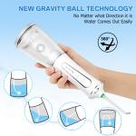 Black Cordless Dental Flosser Electric Dental Oral Irrigator Portable Water