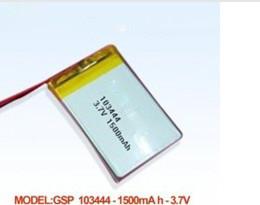Wholesale High capacity li-polymer batteries103444 1500mAh 3.7v from china suppliers