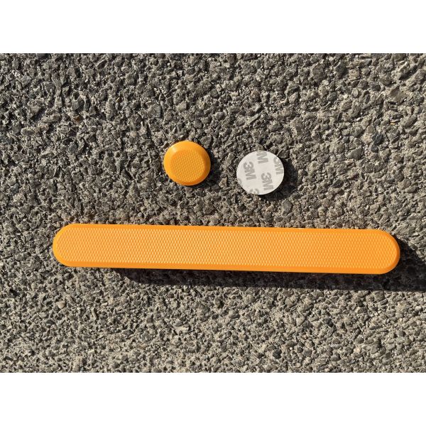 280x35mm ABS TPU Road Stud Stip Anti-slip Road Tactile Strips Tiles Plastic Tactile Indicator Tiles Adhesive/without Adhesive