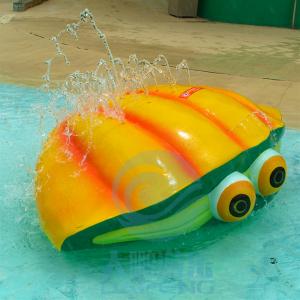 China Aqua Park Kids Splash Zone Elements Fiberglass Ground Spray Shell - Yellow on sale