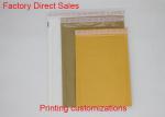 Customize Yellow Printing Kraft Paper Bubble Mailers Cushioned Postage 10*12