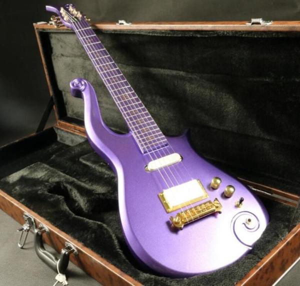 Quality sh covered pickup purple prince set in neck painted fretbard prince
