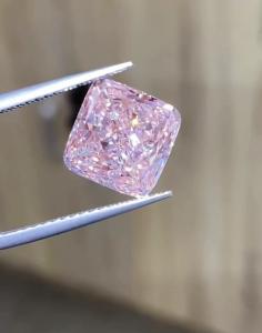 Wholesale Lab Created Colored Loose Synthetic Diamonds 6CT Pink Cushion Cut Diamond from china suppliers