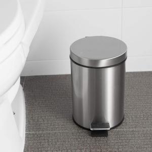 Wholesale Mini Round Foot Pedal Trash Can Stainless Steel Dustbin With Garbage Rubbish from china suppliers