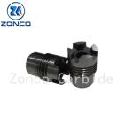 Specialized Tungsten Cemented Carbide Cross Groove Thread Nozzle For PDC Drill
