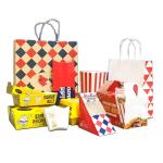 Custom Eco-Friendly Kraft Box for Fast Food Burgers Fries and Chicken Custom