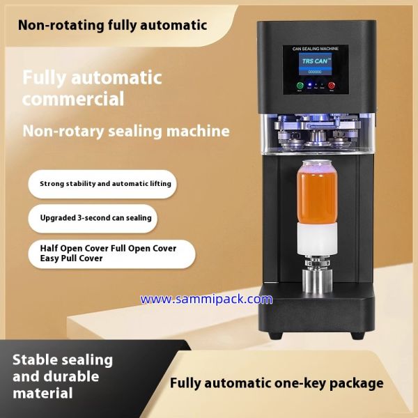 Factory Manufacturer Plastic Soda Can Sealing Machine Non Rotary Juice Dessert Tuna Can Seamer Machine for Sale