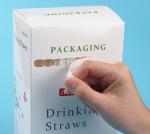 Recyclable Decorative Paper Drinking Straws Colorful Home Party Paper Straws