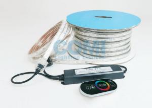 China 6W / M 5050 RGB Trip Chip High Voltage LED Strip Light IP67 With AC RGB Controller on sale