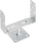 Adjustable Metal Brackets 0-200mm for Fence Post Repair to Concrete, Decking