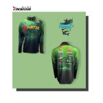 Custom UPF 50 Performance Fishing Polo Shirt for Men UV Long Sleeve Sublimation