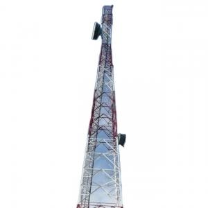 China Angular 100M Gsm Antenna Tower Mast And Brackets Aviation Obstruction Light on sale
