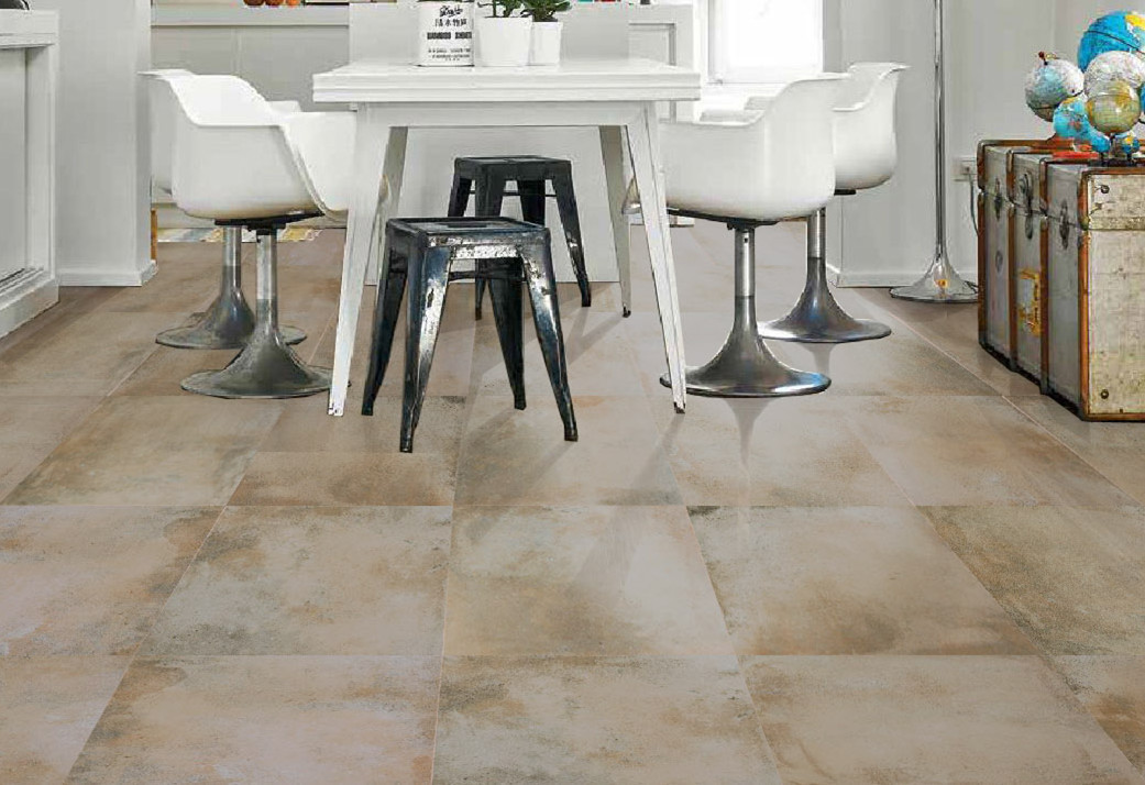Cement Look 600 By 600 Floor Tiles 2 Cm Thickness Easy Maintenance