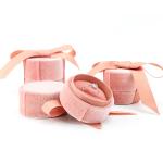 Hanhong Tiandi Flannel Cloth Ring Box for Jewelry Packaging 5*4.5*5cm Plastic
