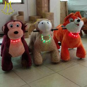 Wholesale Hansel amusement park children coin operated plush horse pony scooter ride from china suppliers